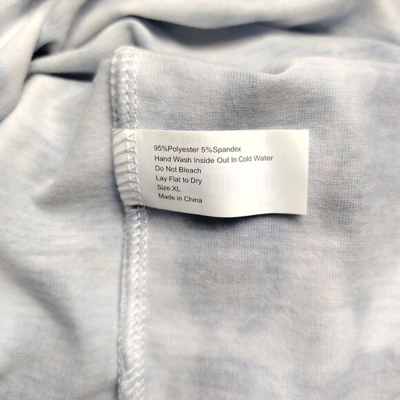 Sportpet Dog Size XL Blue and White Tie-Dye Shirt With Pocket - Picture 6 of 6